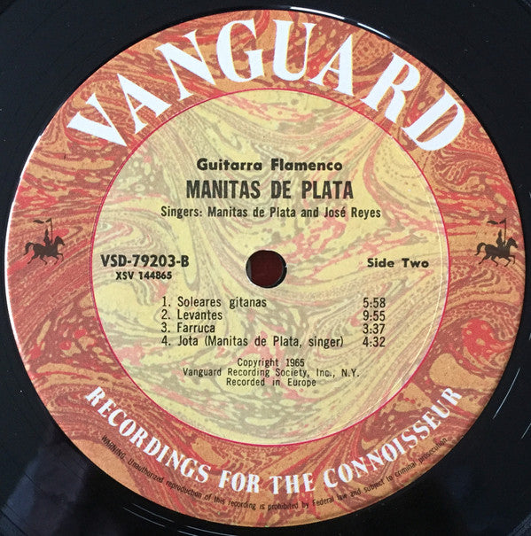 Manitas De Plata : Guitarra Flamenco (LP, Album, RE)