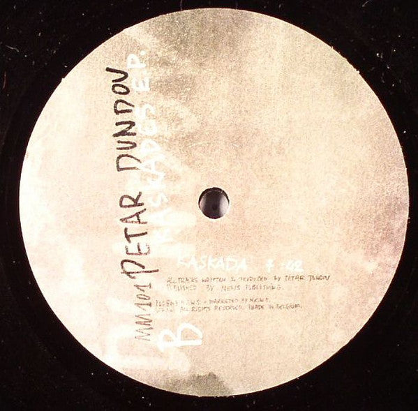 Petar Dundov : Kaskades E.P. (12", EP)
