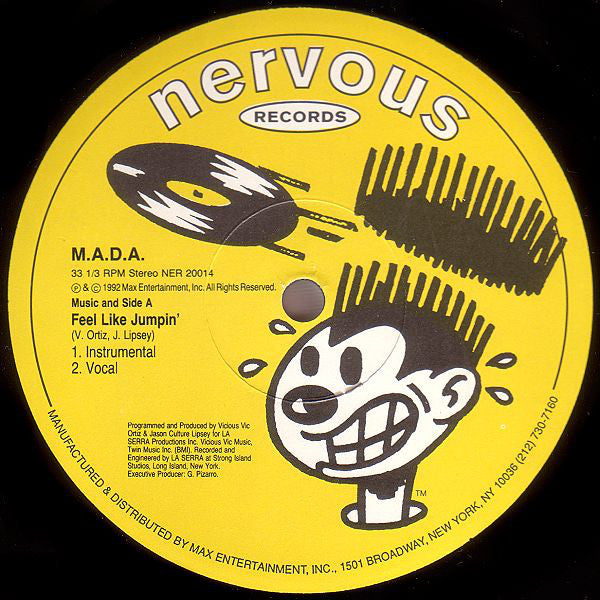 M.A.D.A. : Feel Like Jumpin' (12")