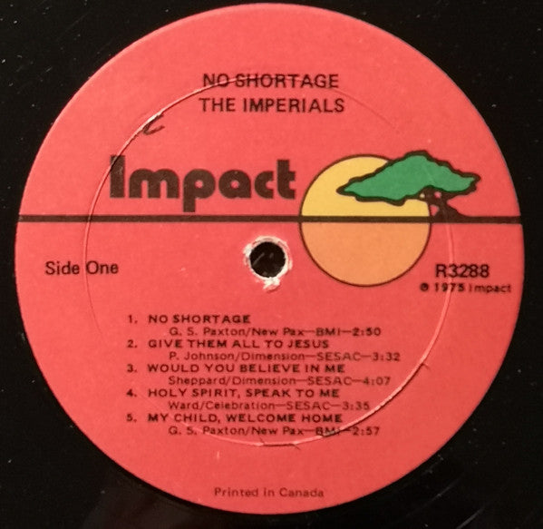 Imperials : No Shortage (LP, Album)