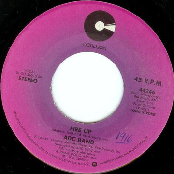 ADC Band : Fire Up / More & More Disco (7", Spe)