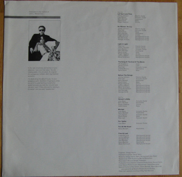 Joan Baez : Honest Lullaby (LP, Album)