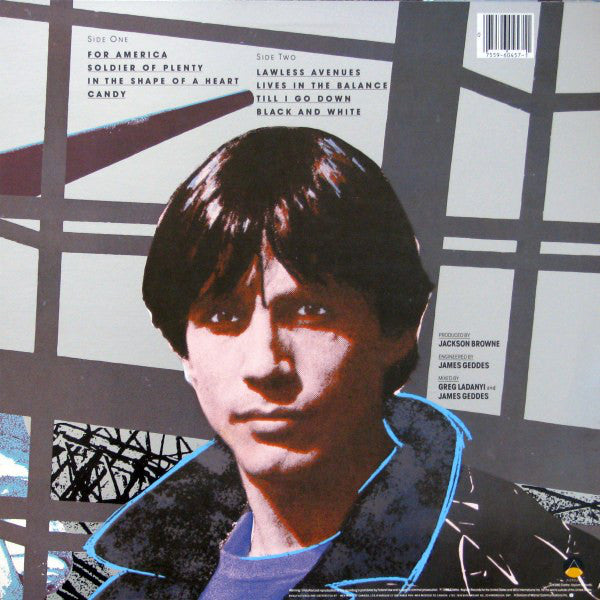 Jackson Browne : Lives In The Balance (LP, Album)