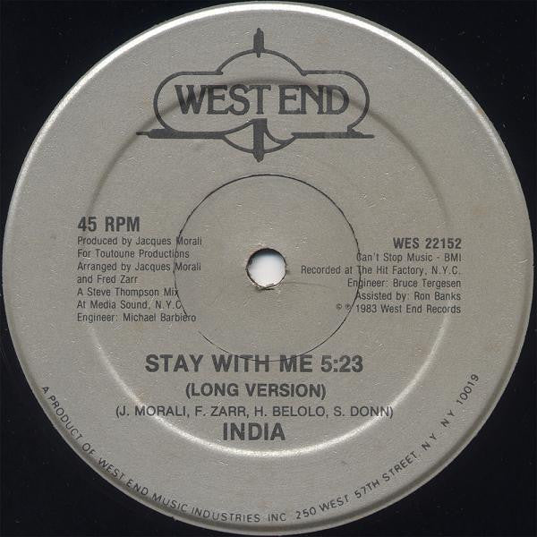 India (2) : Stay With Me (12")