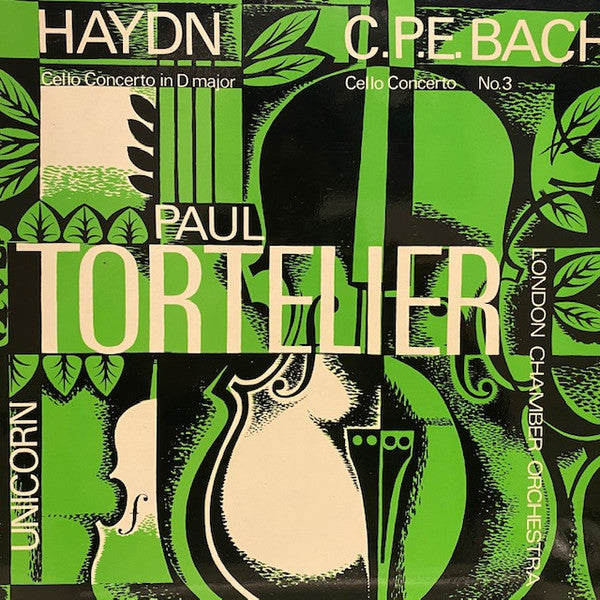 Carl Philipp Emanuel Bach, Joseph Haydn, Paul Tortelier, The London Chamber Orchestra : Cello Concerto In A Major Wq. 172 / Cello Concerto In D Op. 101 (LP, Album, Blu)