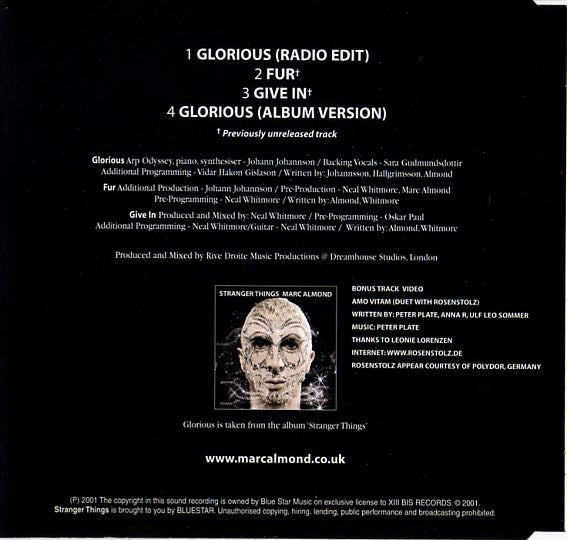 Marc Almond : Glorious (CD, Maxi, Enh)