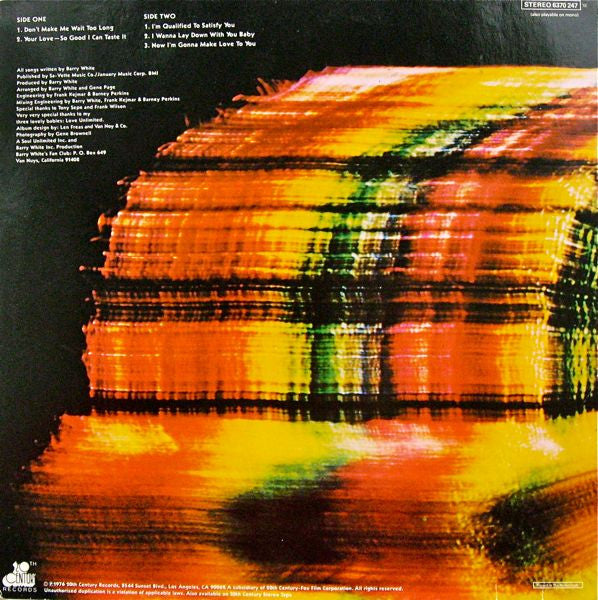 Barry White : Is This Whatcha Wont? (LP, Album)