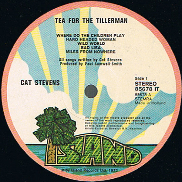 Cat Stevens : Tea For The Tillerman (LP, Album, Gat)