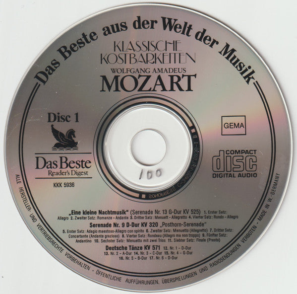 Wolfgang Amadeus Mozart : Klassische Kostbarkeiten (3xCD, Comp)