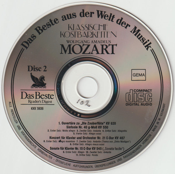 Wolfgang Amadeus Mozart : Klassische Kostbarkeiten (3xCD, Comp)