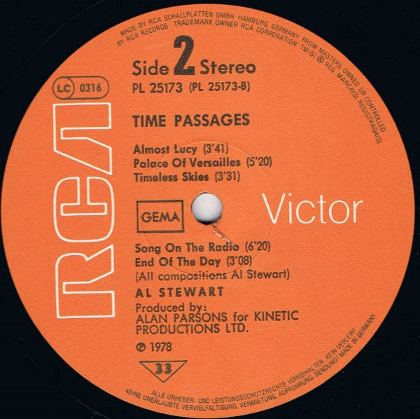 Al Stewart : Time Passages (LP, Album, Gat)