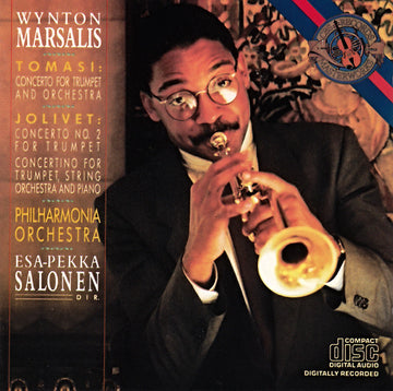 Wynton Marsalis, Henri Tomasi, André Jolivet, Philharmonia Orchestra, Esa-Pekka Salonen : Tomasi: Concerto For Trumpet And Orchestra / Jolivet: Concerto No. 2 For Trumpet - Concertino For Trumpet, String Orchestra And Piano (CD, Album)