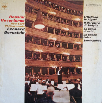 Gioacchino Rossini - New York Philharmonic, Leonard Bernstein : Ouvertures (LP)