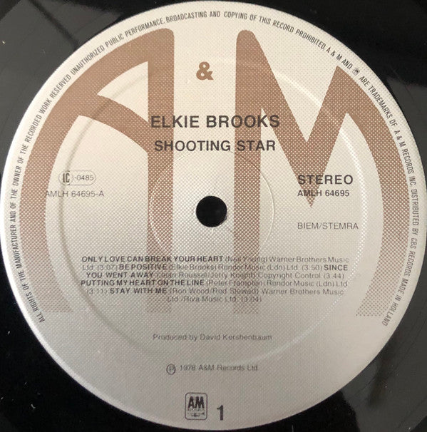 Elkie Brooks : Shooting Star (LP, Album)
