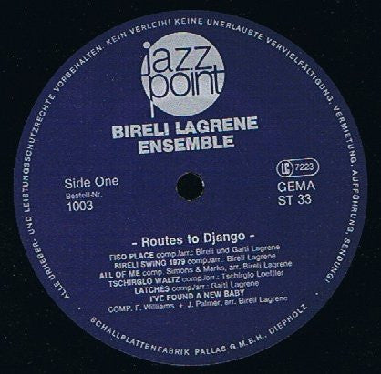 Biréli Lagrène Ensemble : Routes To Django (Live At The »Krokodil«) (LP, Album)