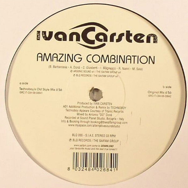 Ivan Carsten : Amazing Combination (12")