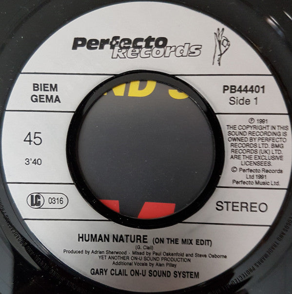 Gary Clail On-U Sound System* : Human Nature (7", Single)