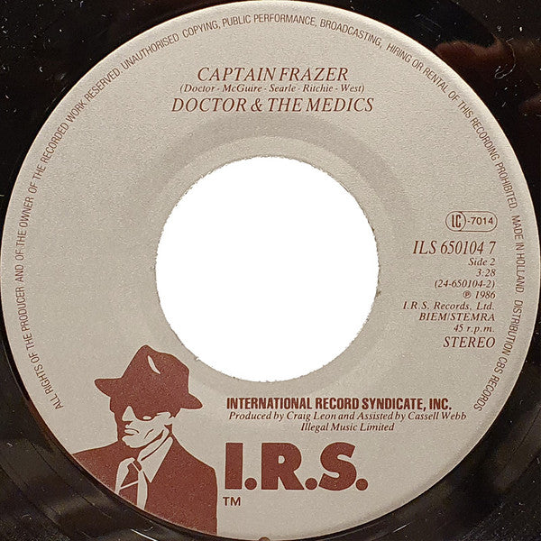 Doctor & The Medics : Burn (7", Single)