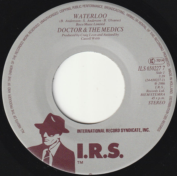 Doctor & The Medics With Roy Wood : Waterloo (7", Single)
