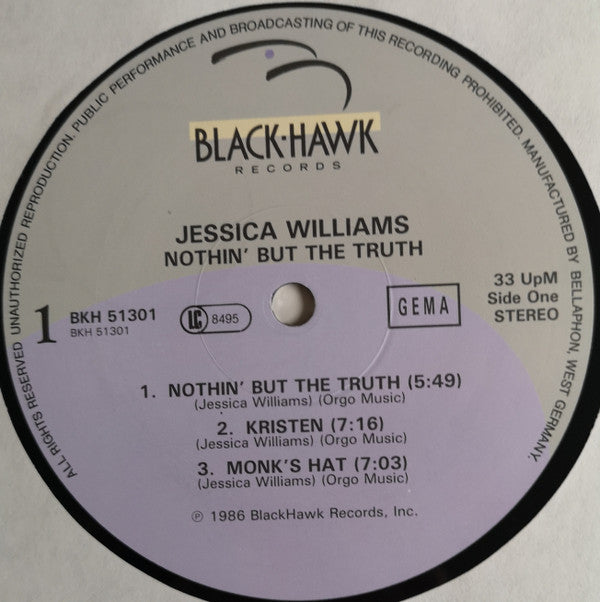 Jessica Williams (3) : Nothin' But The Truth (LP, Album)