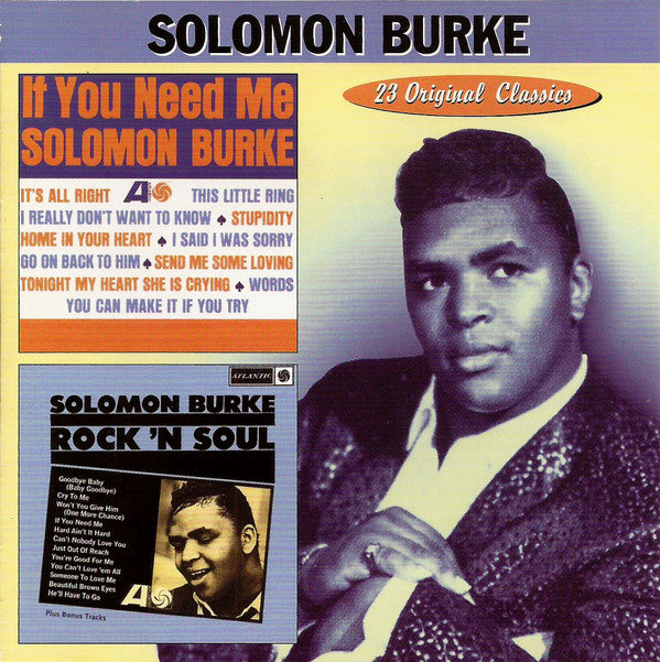 Solomon Burke : If You Need Me / Rock 'N Soul (CD, Comp)