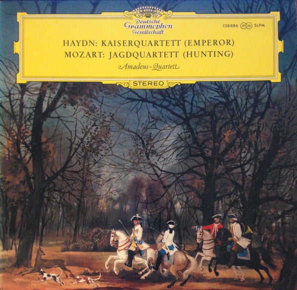 Joseph Haydn / Wolfgang Amadeus Mozart - Amadeus-Quartett : Kaiserquartett (Emperor) / Jagdquartett (Hunting) (LP)