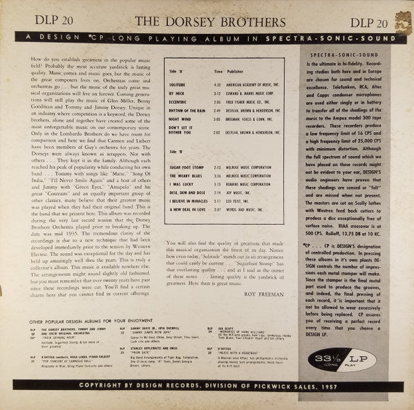 The Dorsey Brothers Orchestra : Their Shining Hour (LP, Comp, Mono)