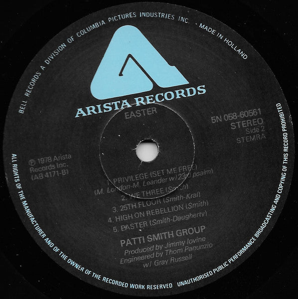 Patti Smith Group : Easter (LP, Album)