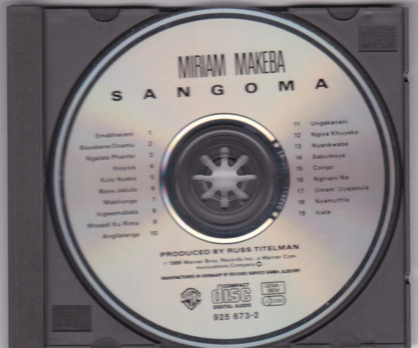 Miriam Makeba : Sangoma (CD, Album)