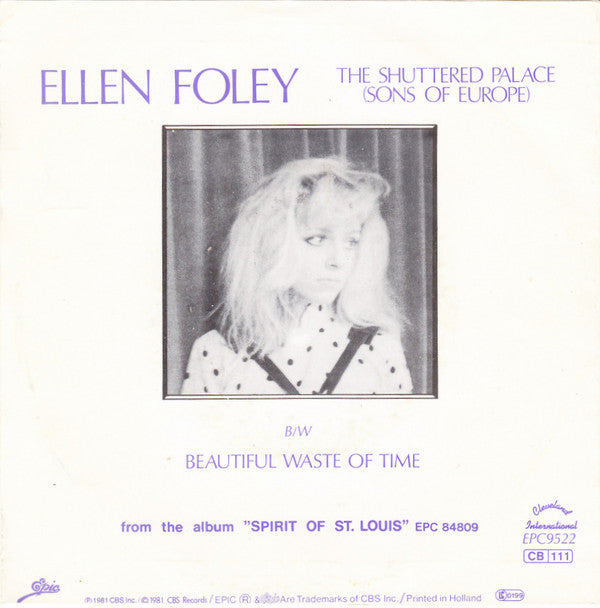 Ellen Foley : The Shuttered Palace (Sons Of Europe) (7", Single)