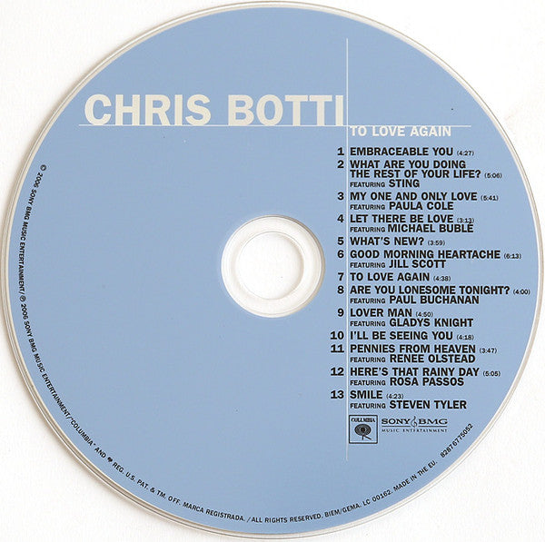 Chris Botti : To Love Again (The Duets) (CD, Album)