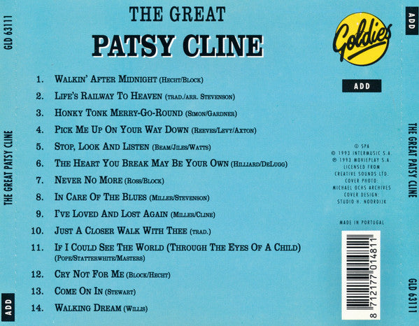 Patsy Cline : The Great Patsy Cline (CD, Comp)