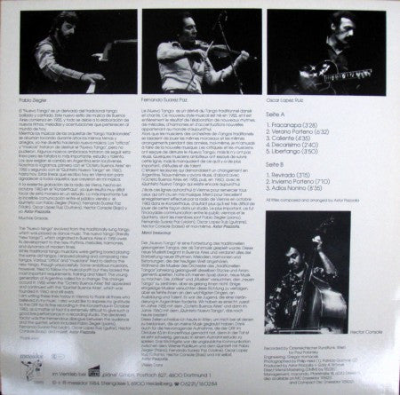 Astor Piazzolla Y Su Quinteto Tango Nuevo : Live In Wien Vol. 1 (LP, Album)