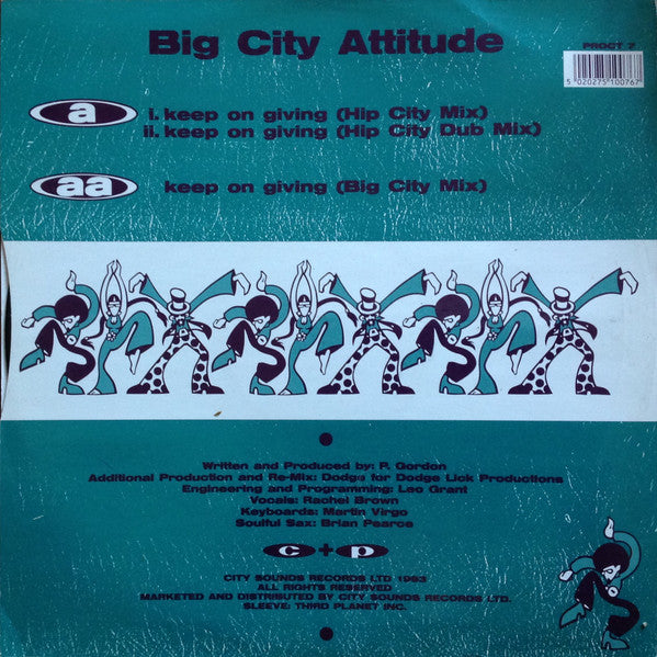 B.C.A. : Keep On Giving (12")