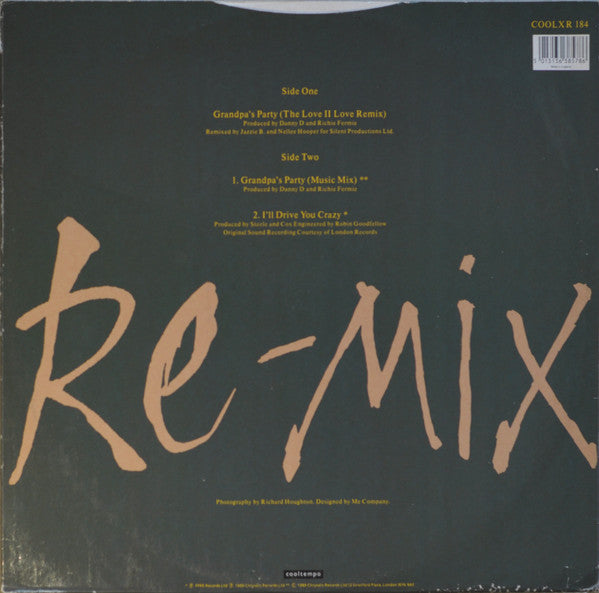 Monie Love : Grandpa's Party (The Love II Love Re-Mix) (12", M/Print)