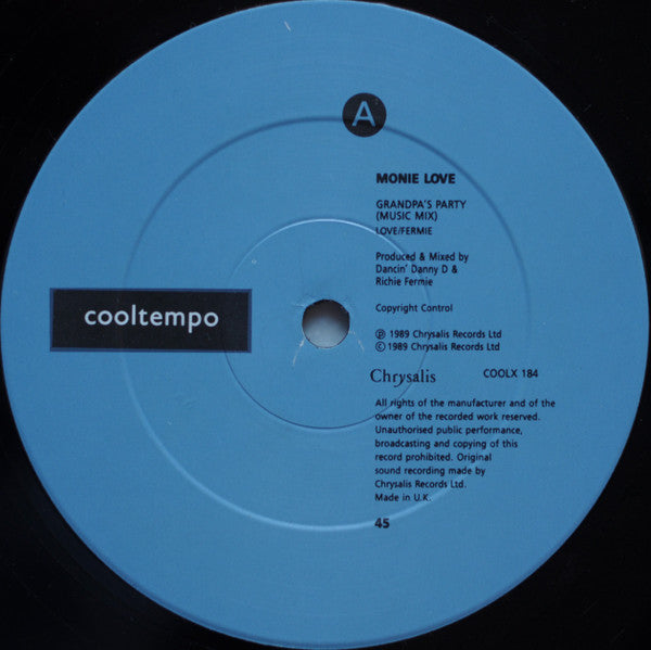 Monie Love : Grandpa's Party (The Love II Love Re-Mix) (12", M/Print)