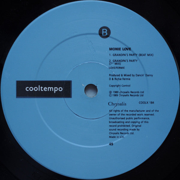 Monie Love : Grandpa's Party (The Love II Love Re-Mix) (12", M/Print)