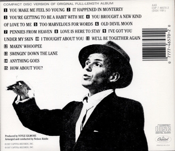 Frank Sinatra : Songs For Swingin' Lovers! (CD, Album, RE, RM)