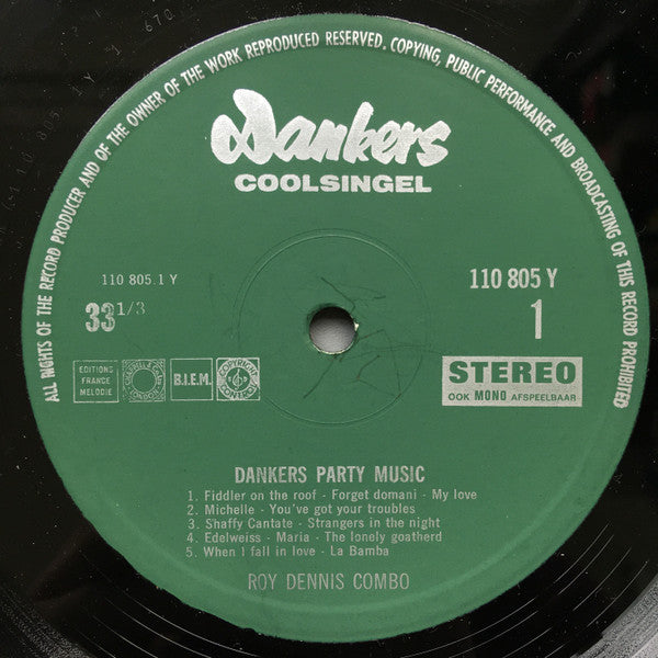 Roy Dennis Combo : Dankers Party Music 3 (LP)