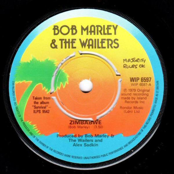 Bob Marley & The Wailers : Zimbabwe (7")
