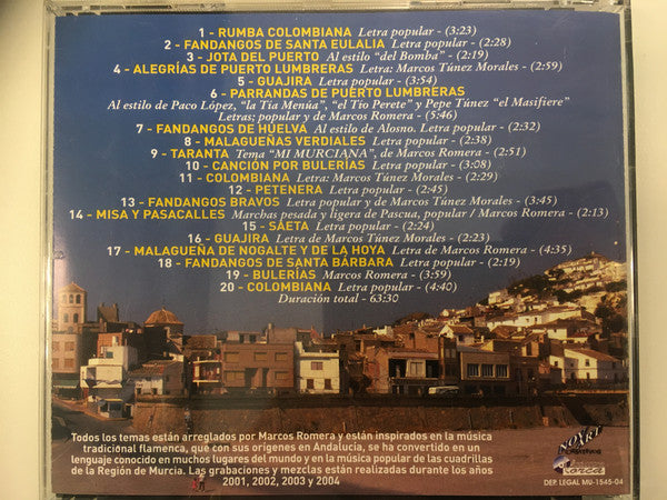 Marcos Tunez Morales : El cante flamenco de (CD, Album)