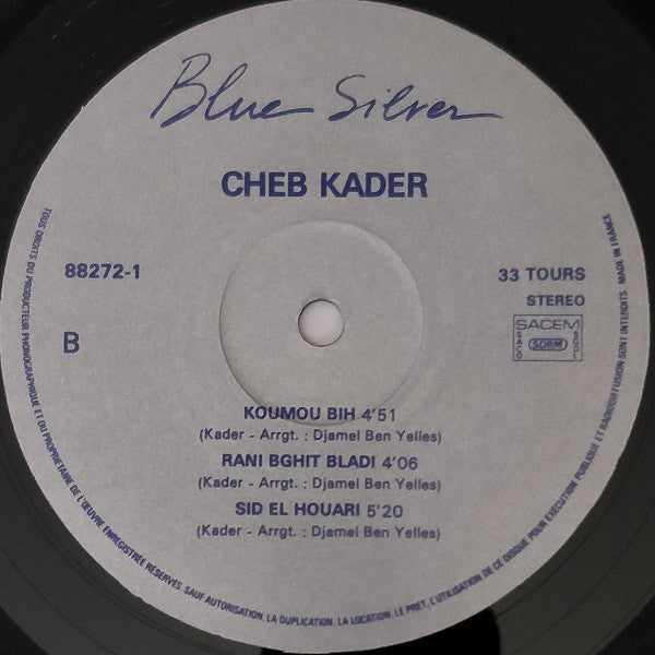 Cheb Kader : Cheb Kader (LP, Album)
