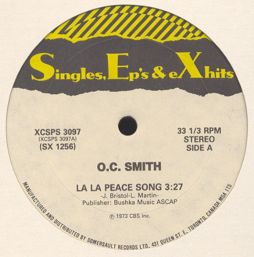 O.C. Smith* / Earth, Wind & Fire : La La Peace Song / Sun Goddess (12")
