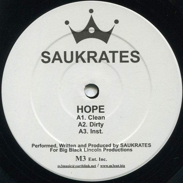 Saukrates : Hope (12")