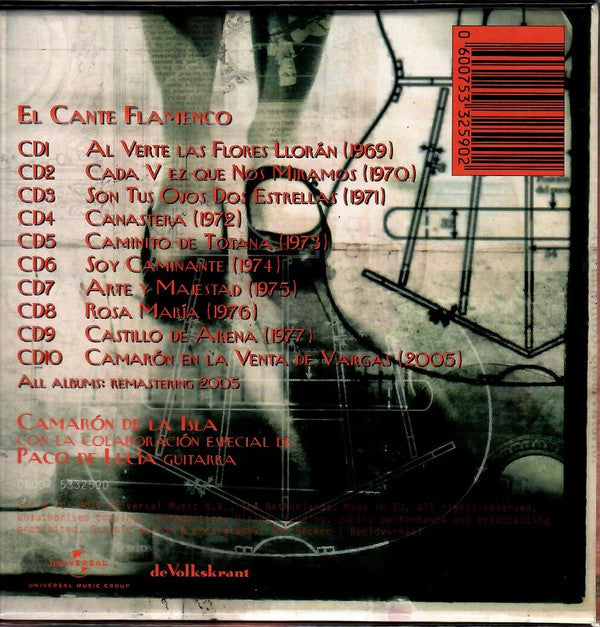 El Camarón De La Isla, Paco De Lucía : El Cante Flamenco (10xCD, Album, RE, RM + Box)