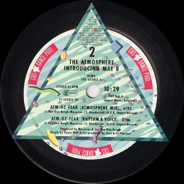 The Atmosphere* Introducing Mae B : Atm-Oz-Fear (12", Maxi)