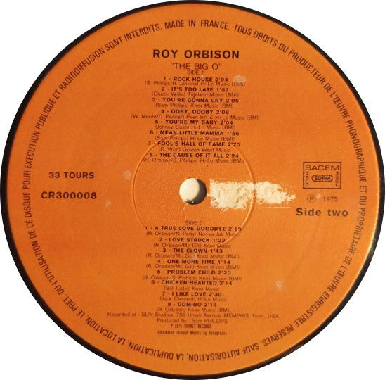 Roy Orbison : The Big O (LP, Comp)