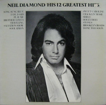 Neil Diamond : His 12 Greatest Hits (LP, Comp, RE)