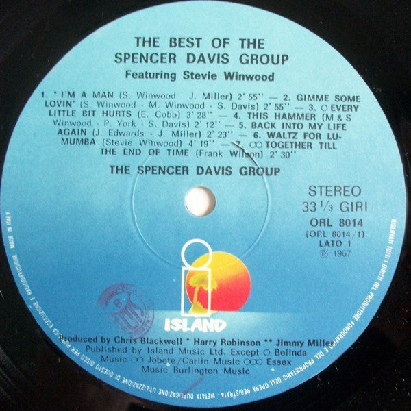 The Spencer Davis Group Featuring Steve Winwood : The Best Of The Spencer Davis Group Featuring Stevie Winwood (LP, Comp, RE)