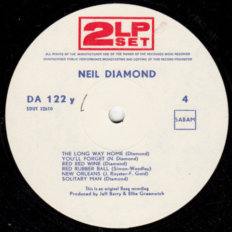 Neil Diamond : Neil Diamond (2xLP, Comp)